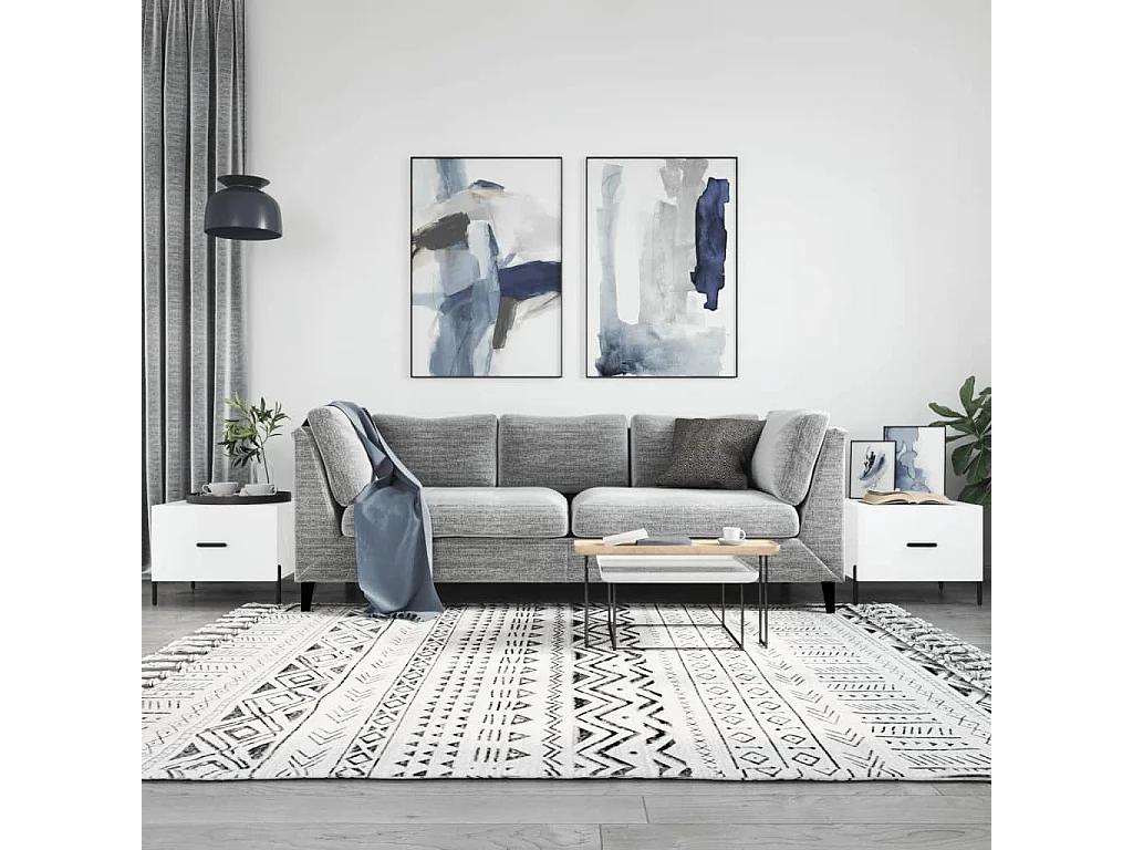 Mesa de centro | Mesa auxiliar madera de ingeniería roble marrón 89,5x50x40 cm SHL3125