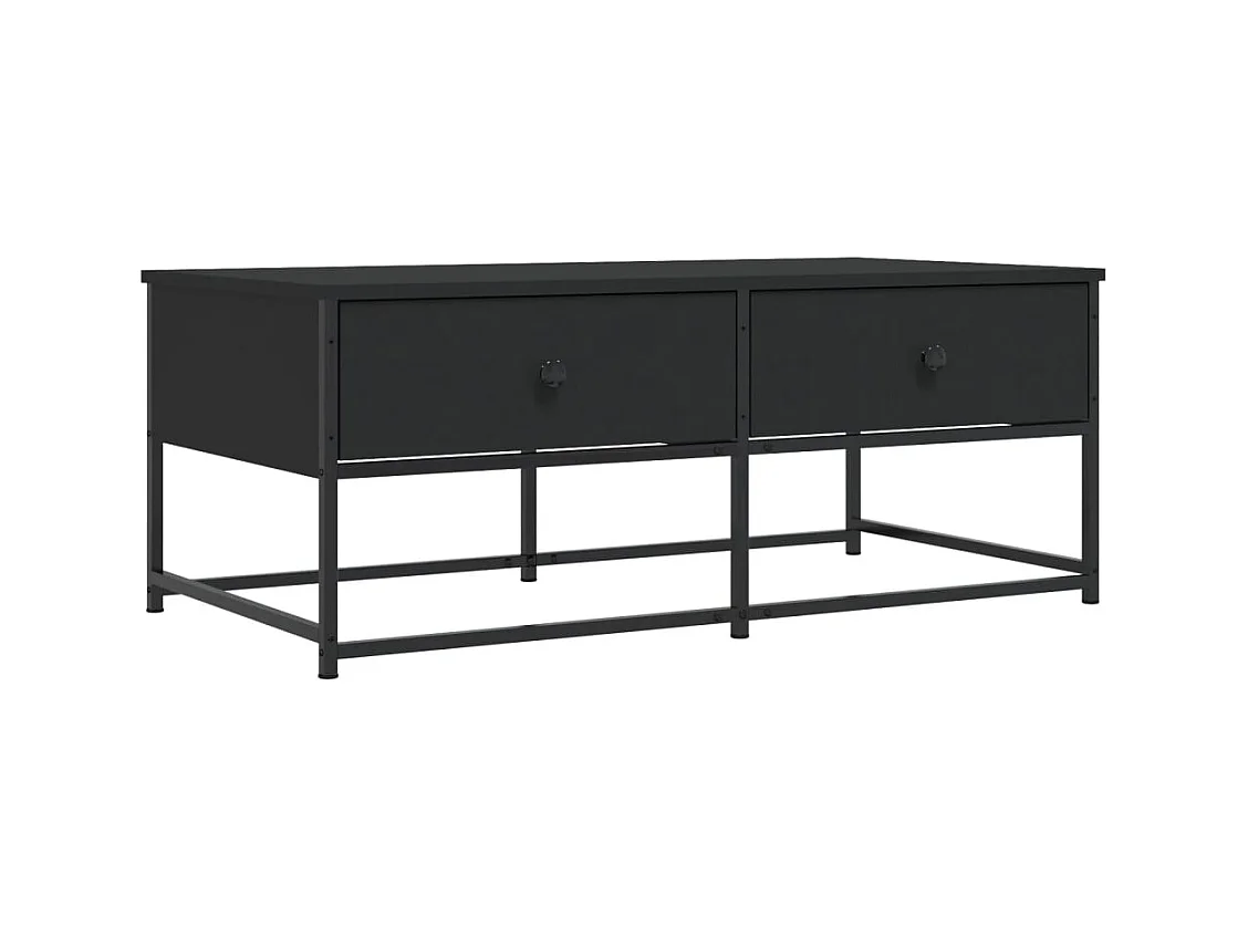 Table basse salon-Table d'appoint noir 100x51x40 cm bois d'ingénierie SHL57153