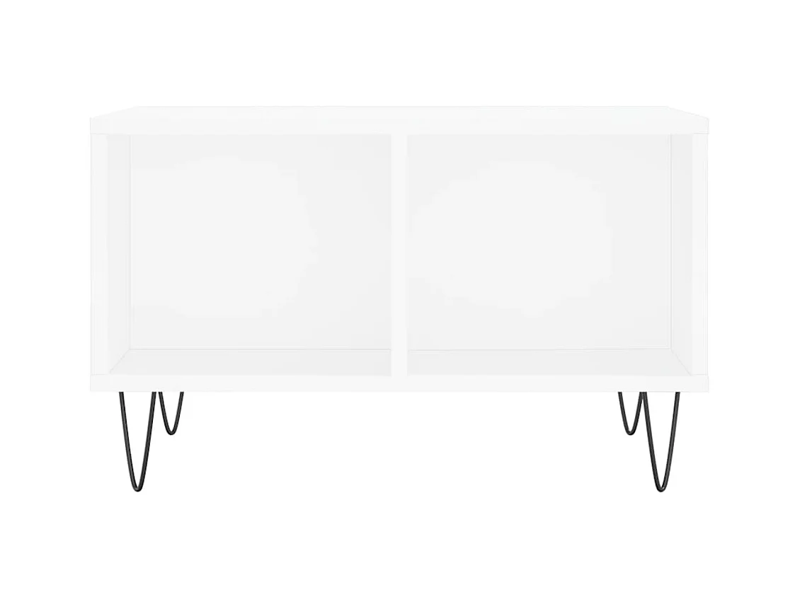 Mesa de centro | Mesa auxiliar madera ingeniería gris hormigón 102x44,5x50 cm SHL4479