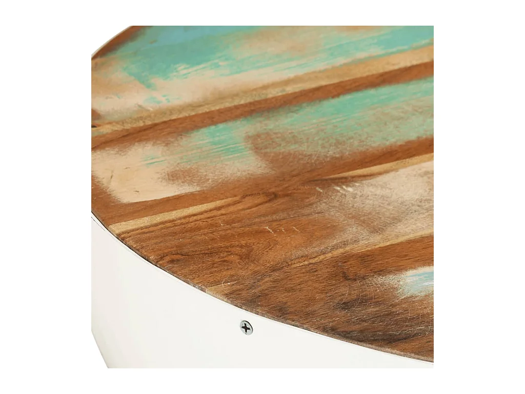 Mesa de centro | Mesa auxiliar con Infinity LED roble ahumado 40x40x30 cm SHL1858