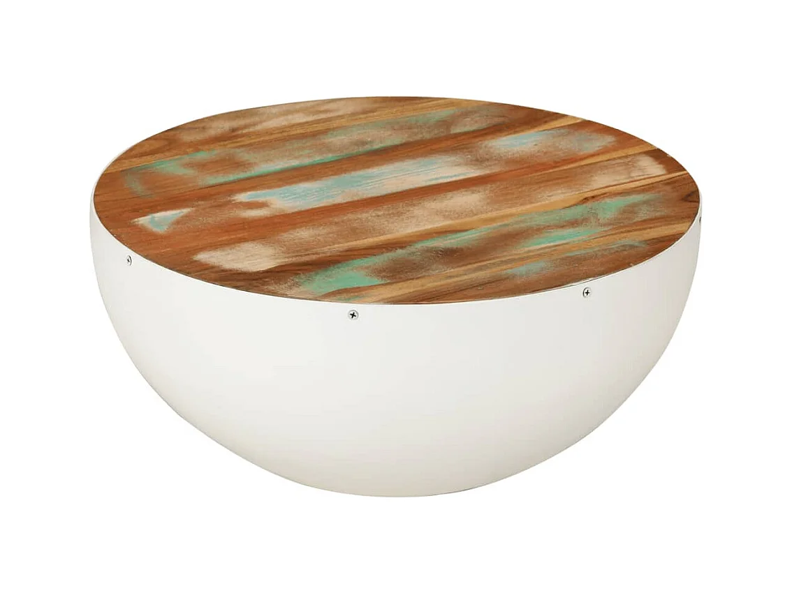 Mesa de centro | Mesa auxiliar con Infinity LED roble ahumado 40x40x30 cm SHL1858