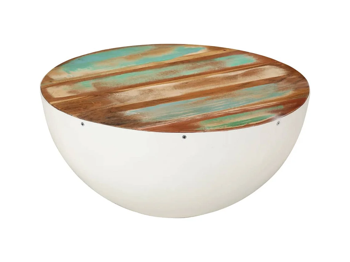 Mesa de centro | Mesa auxiliar con Infinity LED roble ahumado 40x40x30 cm SHL1858