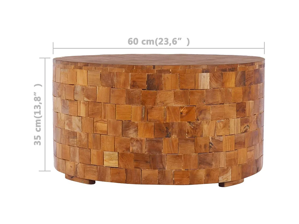 Mesa de centro | Mesa de café | Mesa auxiliar Roble artisan Madera contrachapada SHL2955