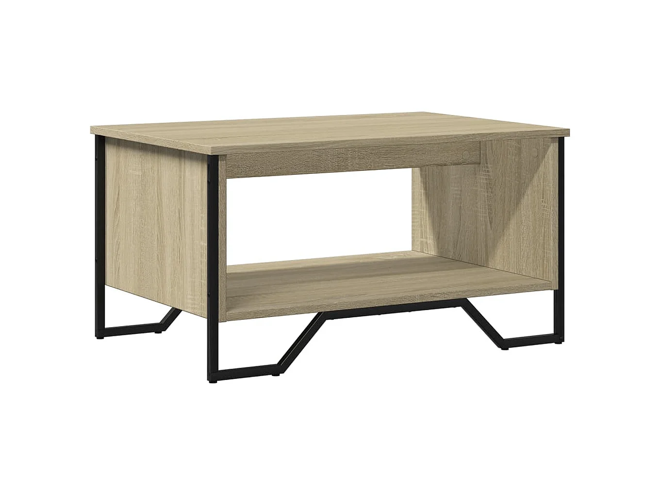 Couchtisch-Wohnzimmertisch-Beistelltische Sonoma-Eiche 75x51x40 cm Holzwerkstoff SHL64961
