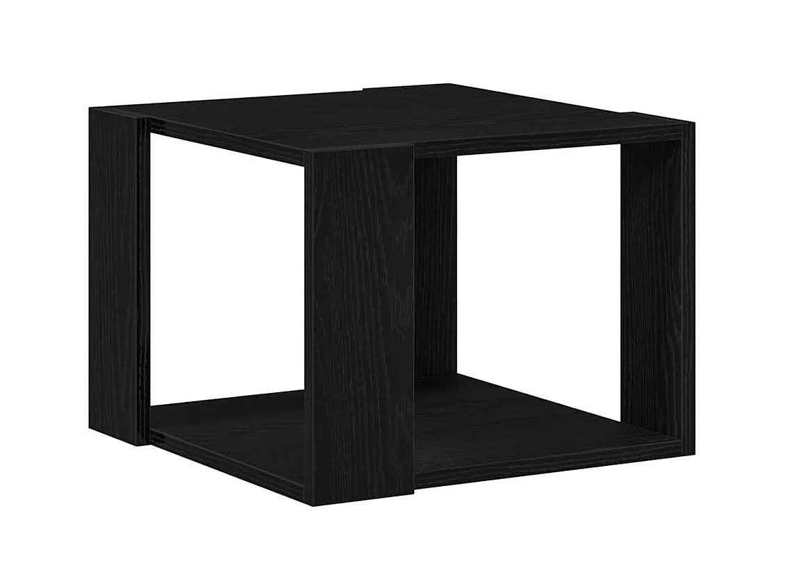 Mesa de centro-Mesa auxiliar-Mesita de centro madera contrachapada blanco brillo 90x60x35 cm SHL28895