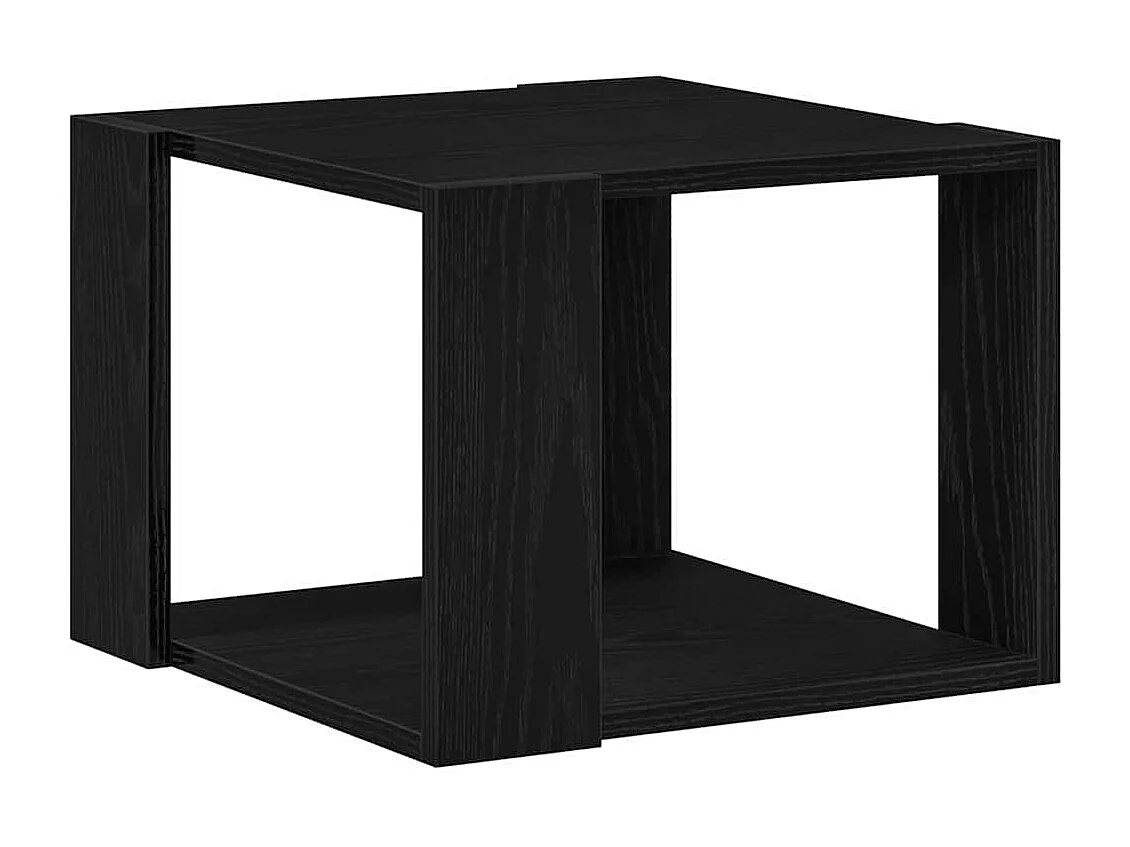 Mesa de centro-Mesa auxiliar-Mesita de centro madera contrachapada blanco brillo 90x60x35 cm SHL28895