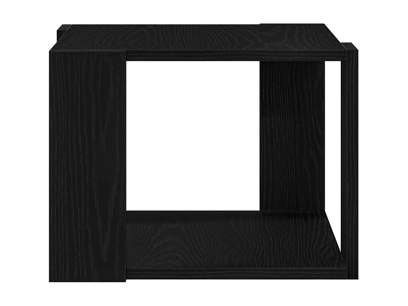 Couchtisch-Wohnzimmertisch-Beistelltische Schwarz Eichen-Optik 40x40x30 cm Holzwerkstoff SHL14138