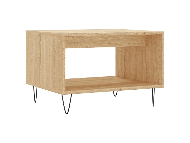 Table basse salon-Table d'appoint chêne sonoma 60x50x40 cm bois d'ingénierie SHL36814