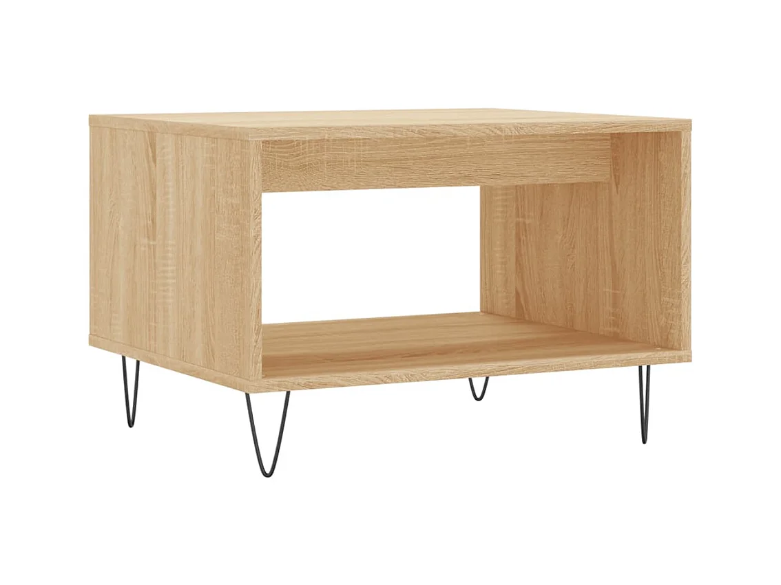 Table basse salon-Table d'appoint chêne sonoma 60x50x40 cm bois d'ingénierie SHL36814
