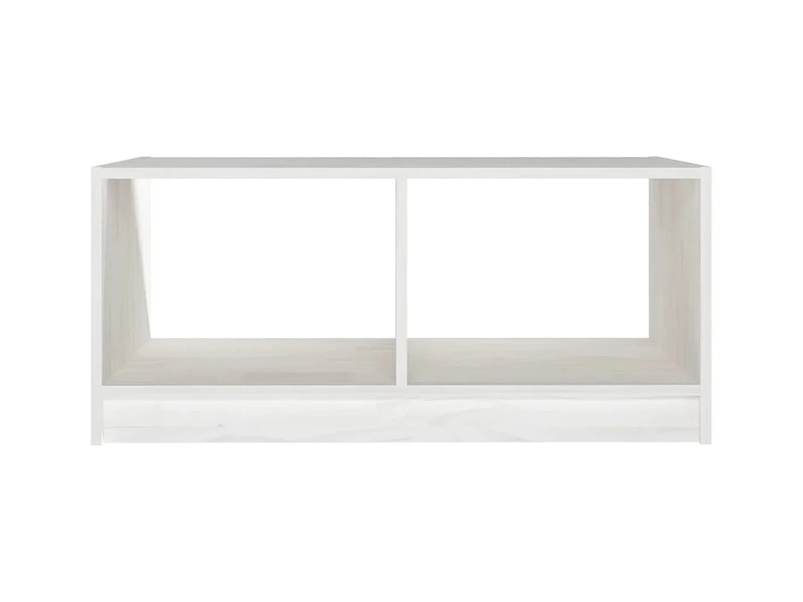 Mesa de centro | Mesa auxiliar de madera maciza de pino gris 110x55x45 cm SHL452304