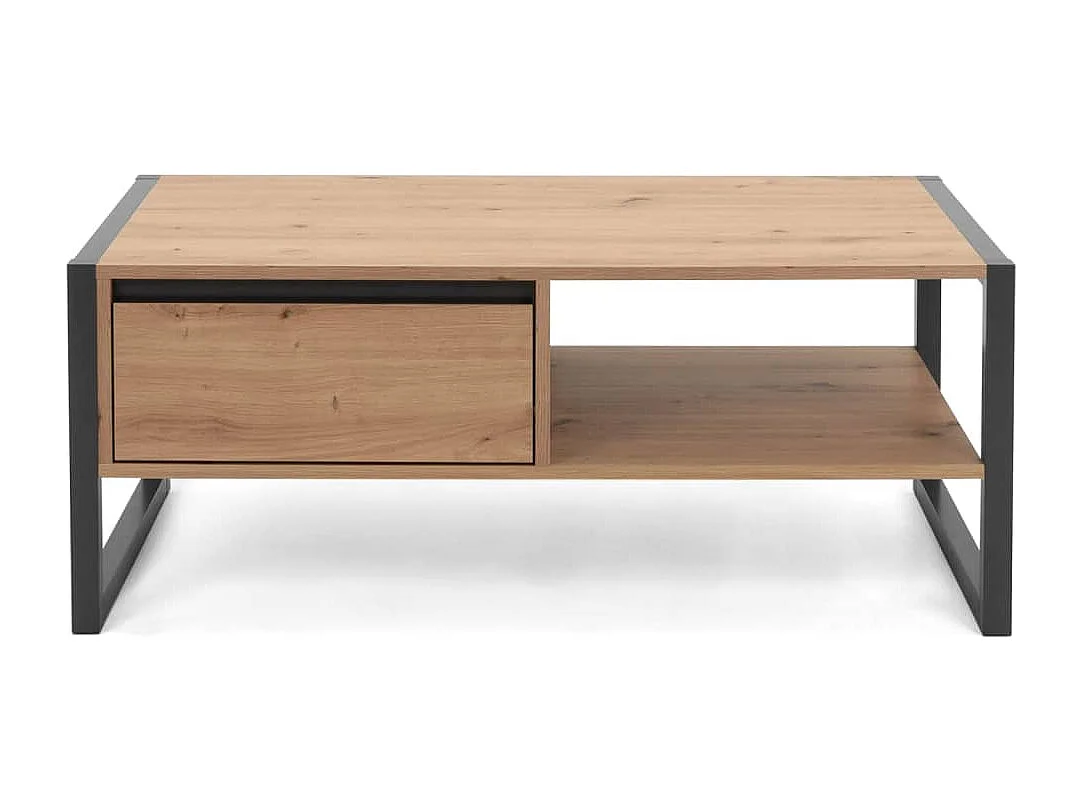 Table basse salon Design élégant Denver 55 Chêne artisanal et gris anthracite SHL24938