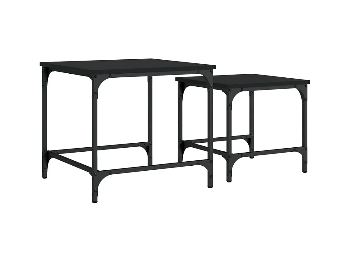 Mesa de centro-Mesa auxiliar de madera maciza de mango 55x55x35 cm SHL131574