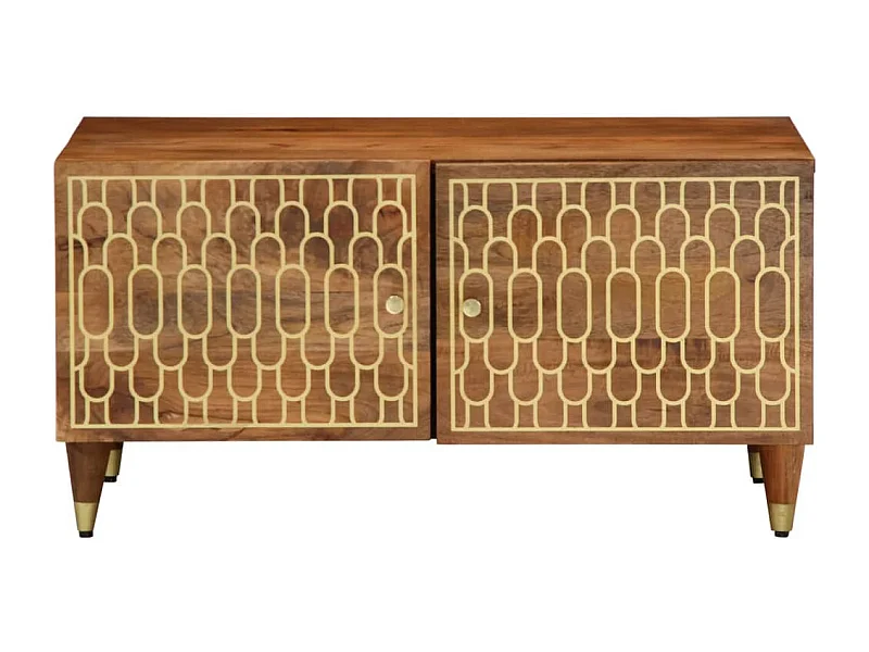 Couchtisch-Sofatisch-Beistelltische 80x50x40 cm Massivholz Mango SHL68270