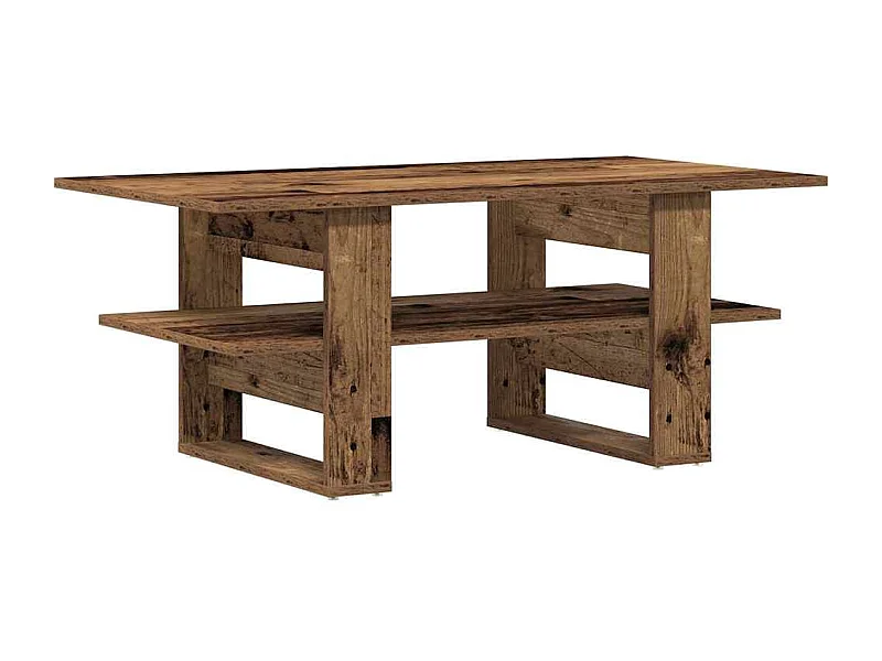 Table basse salon-Table d'appoint vieux bois 102x55x42 cm bois d'ingénierie SHL35142