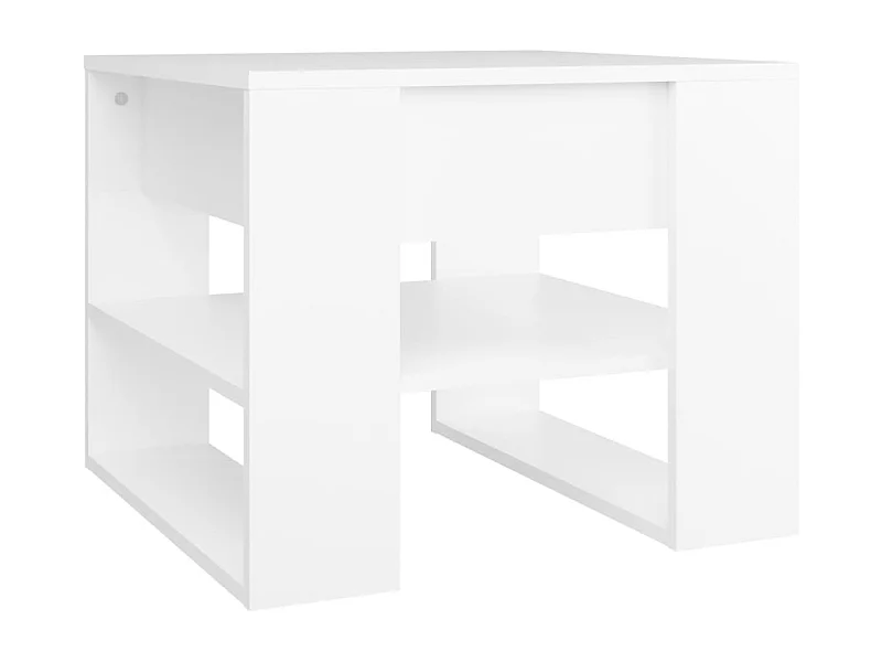 Salontafel | Woonkamertafel | Koffietafel 55,5x55x45 cm bewerkt hout wit