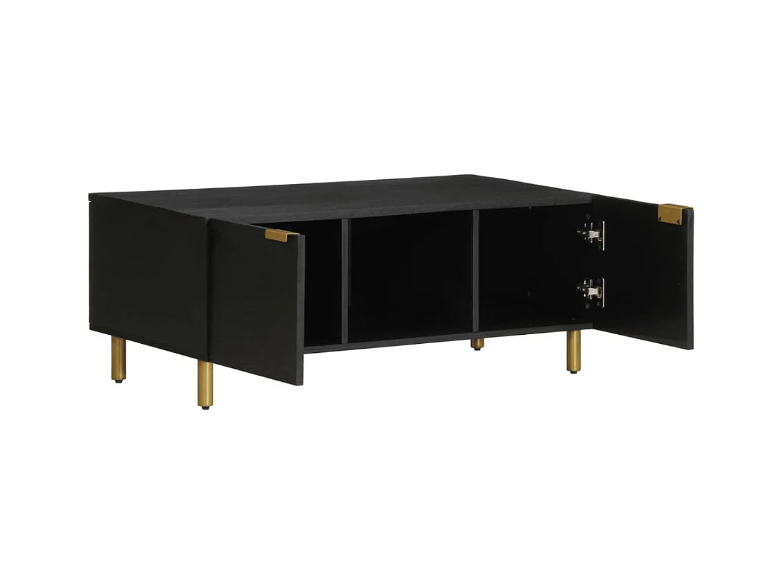 Table basse salon-Table d'appoint noir 100x54x40 cm bois d'ingénierie SHL68873