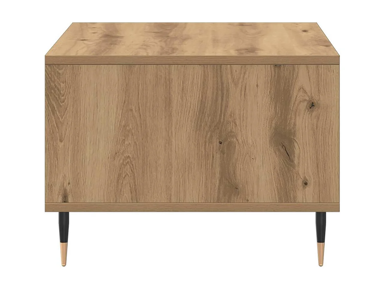 Salontafel | Woonkamertafel | Koffietafel 60x50x36,5 cm bewerkt hout artisanaal eikenkleur