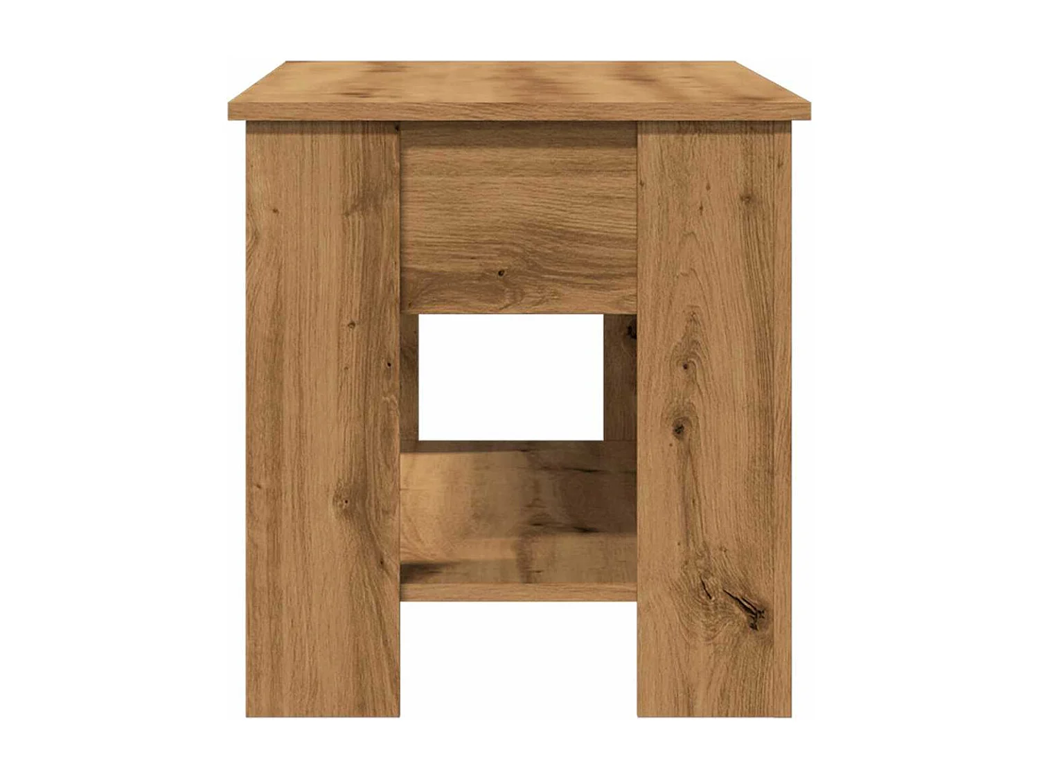 Tavolino Salotto-Tavolino Basso Rovere Artigianale 101x49x52 cm in Truciolato SHL86417