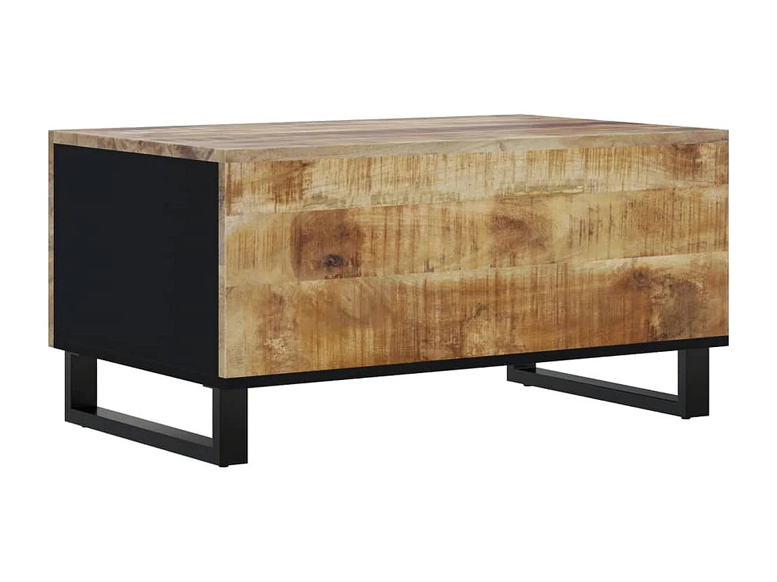 Couchtisch-Sofatisch-Beistelltische 80x50x40 cm Massivholz Mango & Holzwerkstoff SHL32503