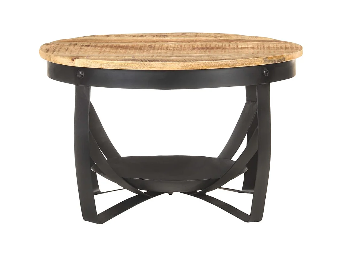 Mesa de centro | Mesa de café | Mesa auxiliar Roble negro 55x55x31 cm Madera contrachapada SHL4366