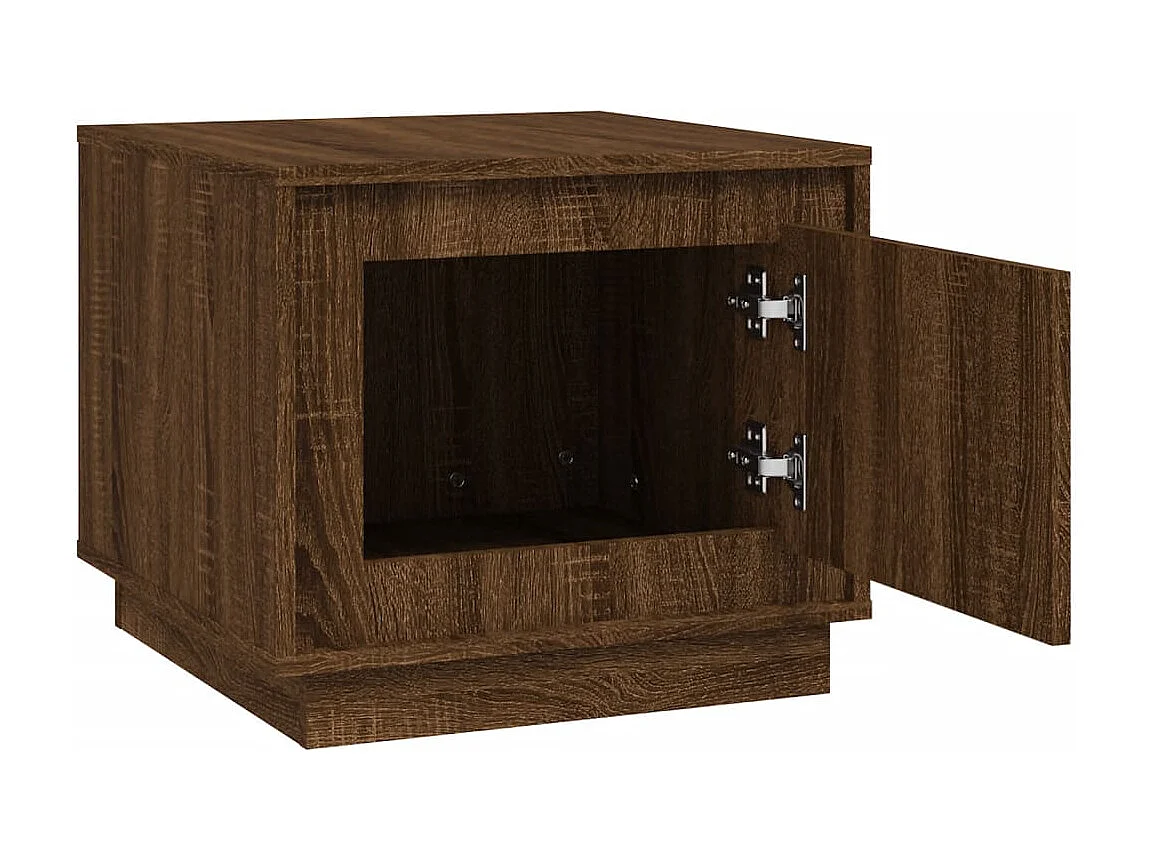 Couchtisch-Wohnzimmertisch-Beistelltische Braun Eichen-Optik 51x50x44 cm Holzwerkstoff SHL27992