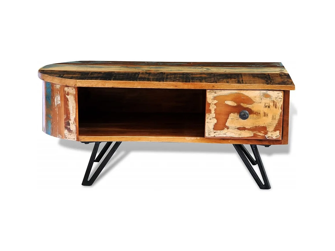 Juego mesas centro madera contrachapada gris brillo 48x30x45 cm SHL3045