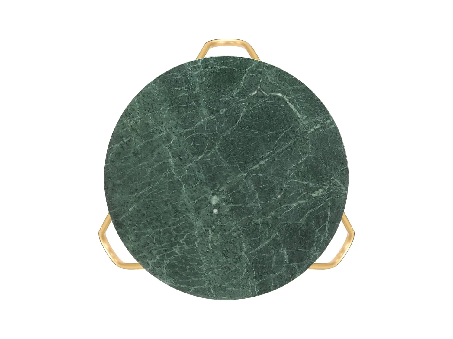 Table basse salon-Table d'appoint Vert 65x65x42 cm Pierre véritable et texture marbre SHL83561