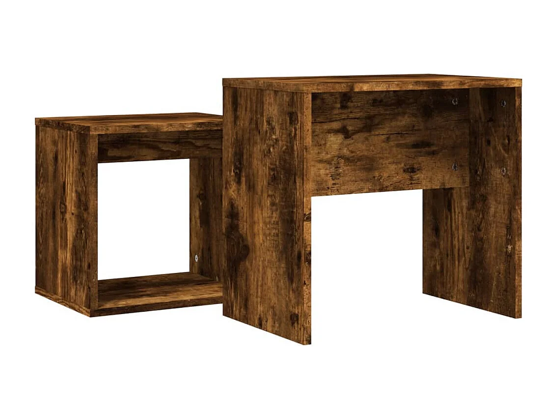 Mesa de centro | Mesa auxiliar madera contrachapada gris Sonoma 80x80x36,5 cm SHL13629