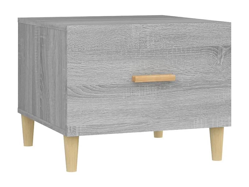 Mesa de centro | Mesa auxiliar madera contrachapada negro 70x70x30 cm SHL3269