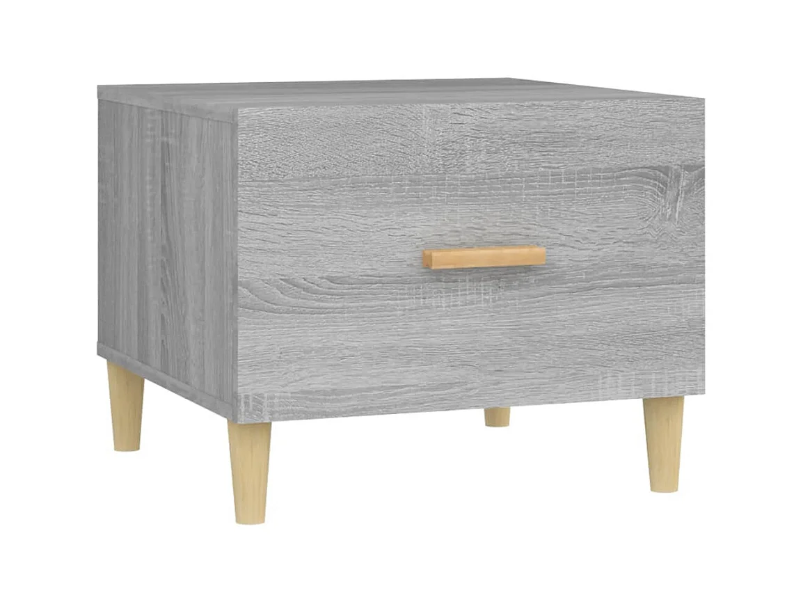 Table basse salon-Table d'appoint Sonoma gris 50x50x40 cm Bois d'ingénierie SHL40092