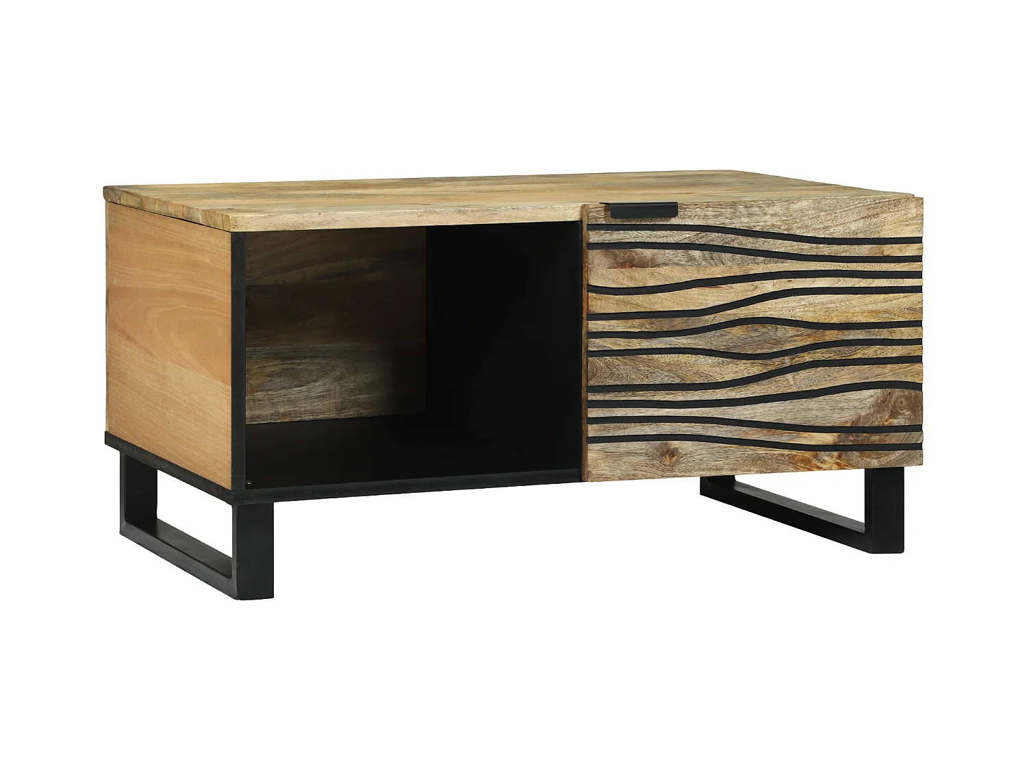 Mesas de centro apilables | Mesitas auxiliares 3 pzas madera ingeniería roble humo SHL2886