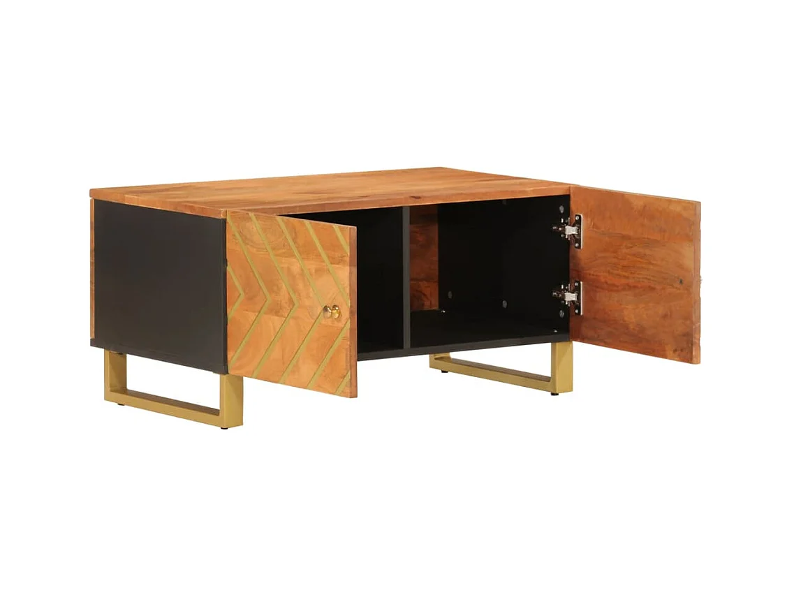 Mesa de centro | Mesa auxiliar con Infinity LED roble Sonoma 50x50x38 cm SHL3603