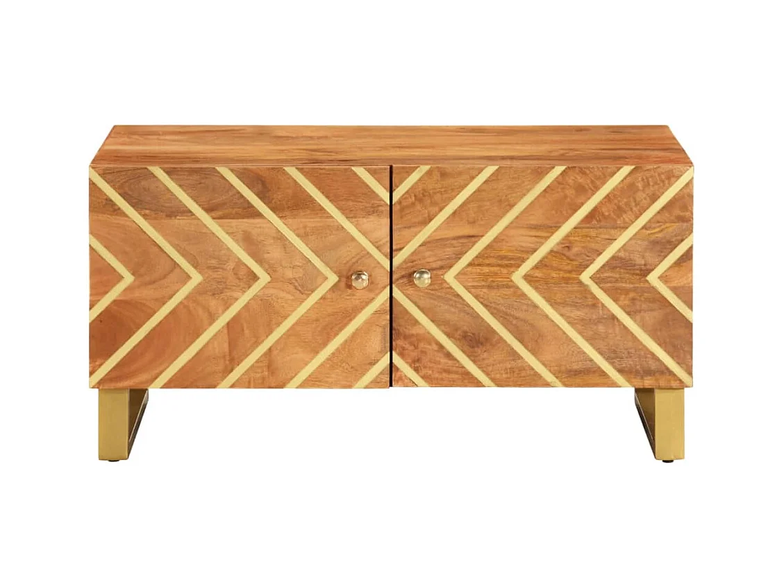 Mesa de centro | Mesa auxiliar con Infinity LED roble Sonoma 50x50x38 cm SHL3603