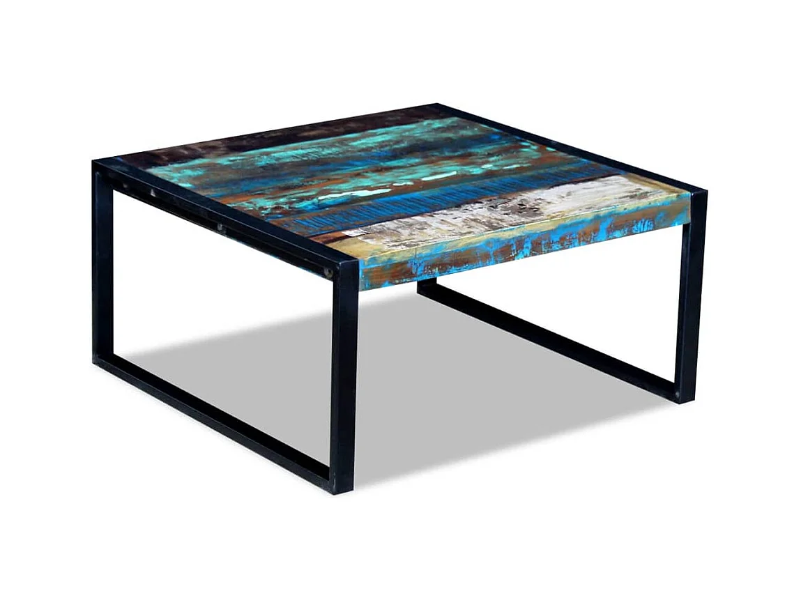 Mesa de centro | Mesa auxiliar salon con ruedas madera ingeniería blanco 55x36x63,5 cm SHL3914