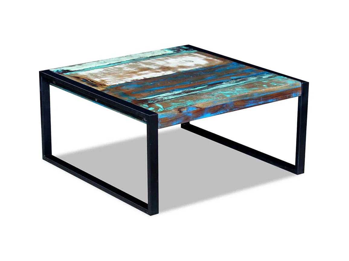 Mesa de centro | Mesa auxiliar salon con ruedas madera ingeniería blanco 55x36x63,5 cm SHL3914