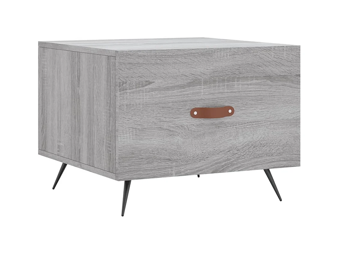 Mesa de centro | Mesa auxiliar madera de ingeniería roble ahumado 70x70x29 cm SHL3239