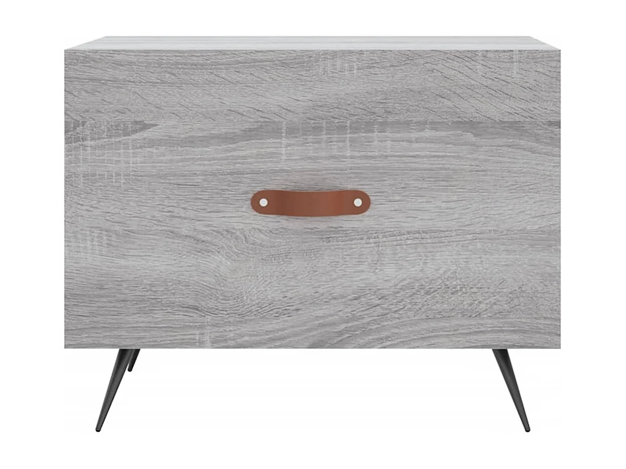 Table basse salon-Table d'appoint Sonoma gris 50x50x40 cm Bois d'ingénierie SHL53614