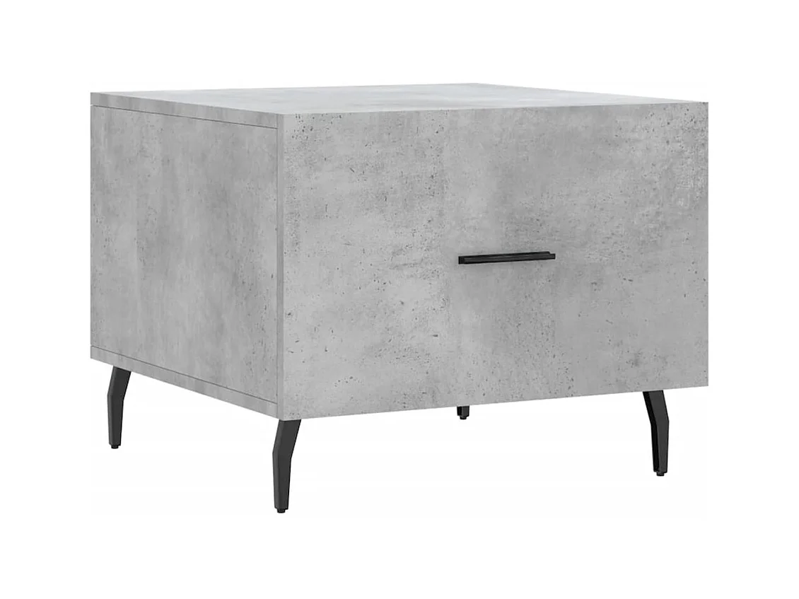 Table basse salon-Table d'appoint gris béton 50x50x40 cm bois d'ingénierie SHL37414