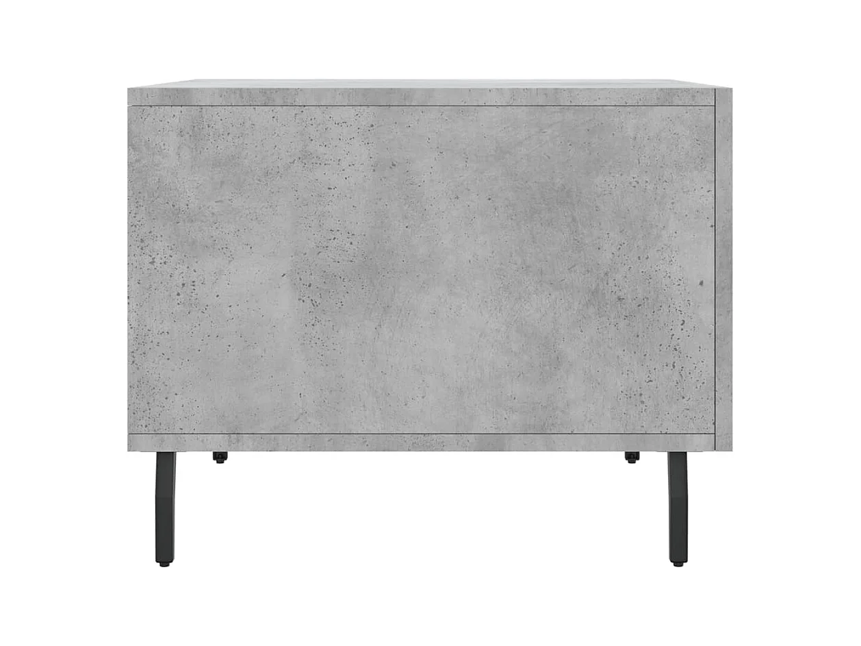 Table basse salon-Table d'appoint gris béton 50x50x40 cm bois d'ingénierie SHL37414