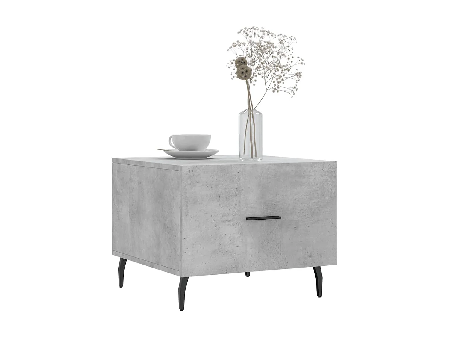 Couchtisch-Wohnzimmertisch-Beistelltische Betongrau 50x50x40 cm Holzwerkstoff SHL97704