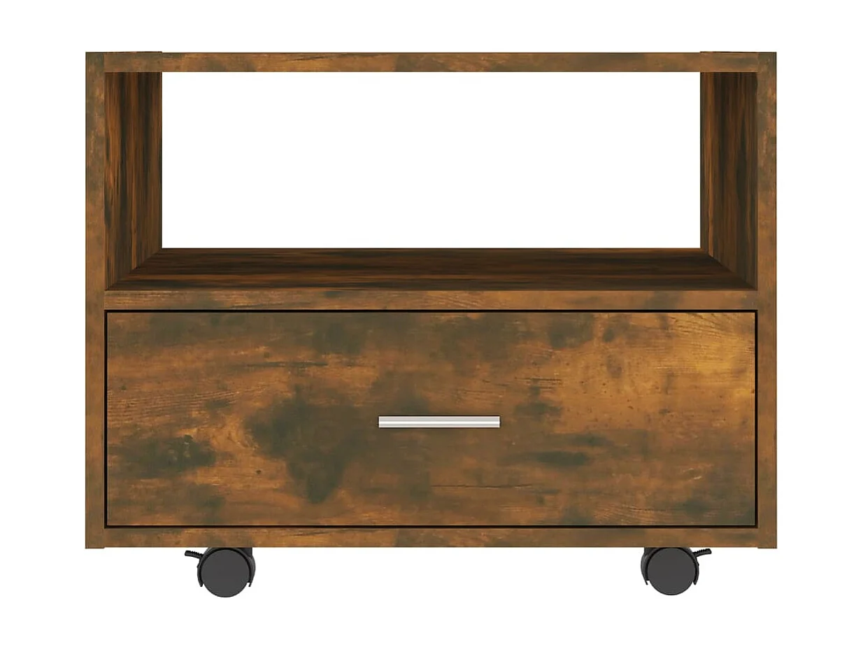 Mesa de centro | Mesa auxiliar madera contrachapada negro 100x50x45 cm SHL367921