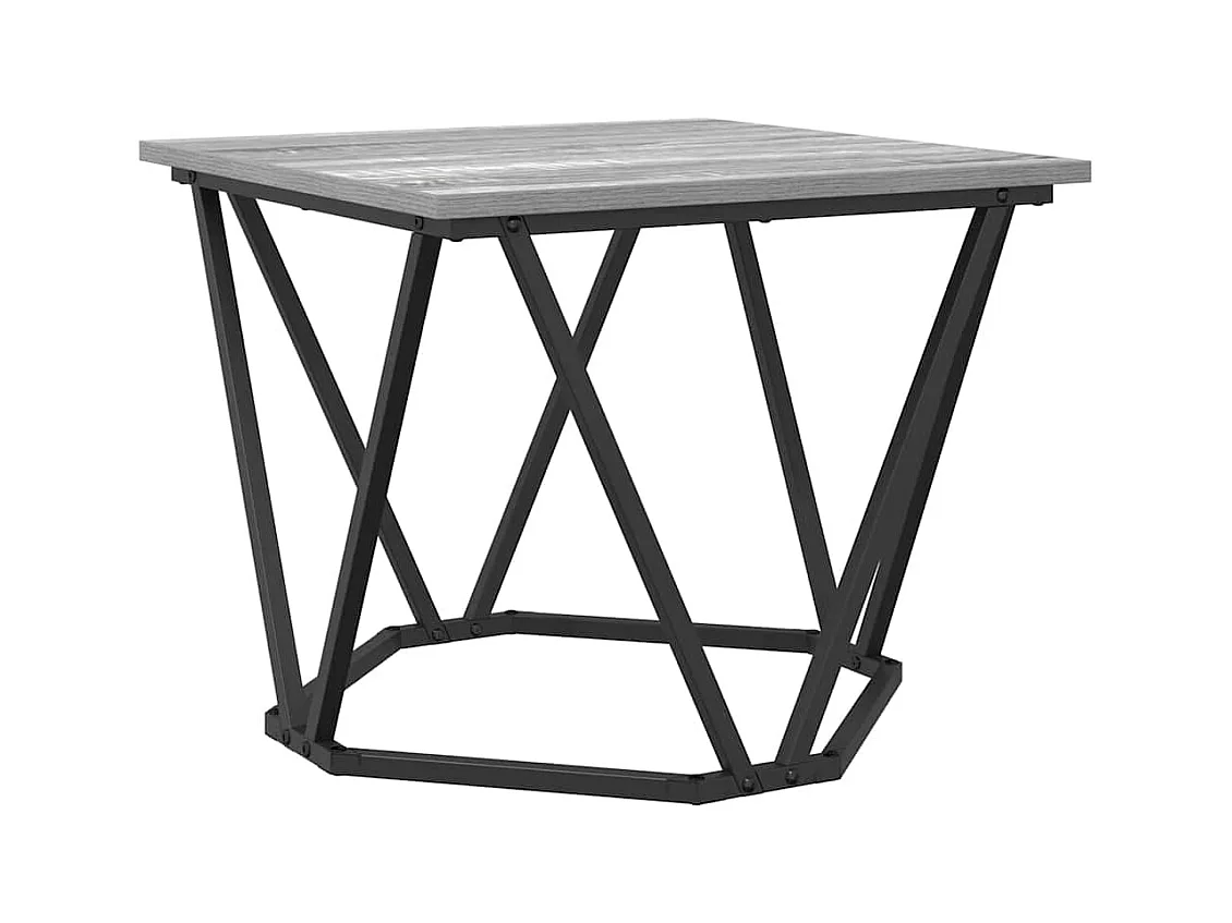 Tables basses-Tables d'appoint 3 pièces Gris Sonoma en bois d'ingénierie SHL40880