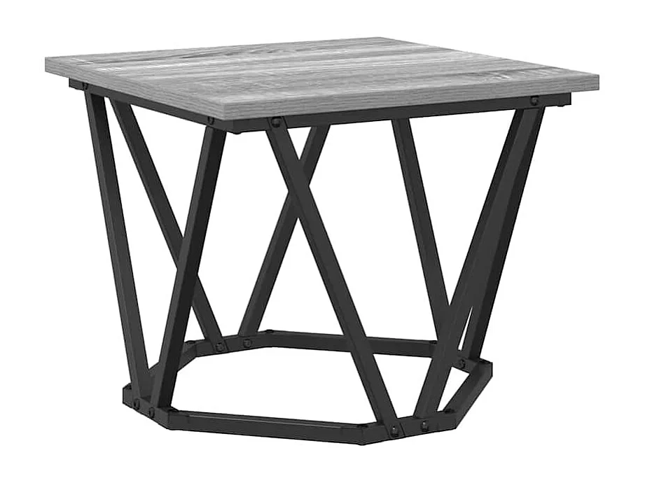 Tables basses-Tables d'appoint 3 pièces Gris Sonoma en bois d'ingénierie SHL40880