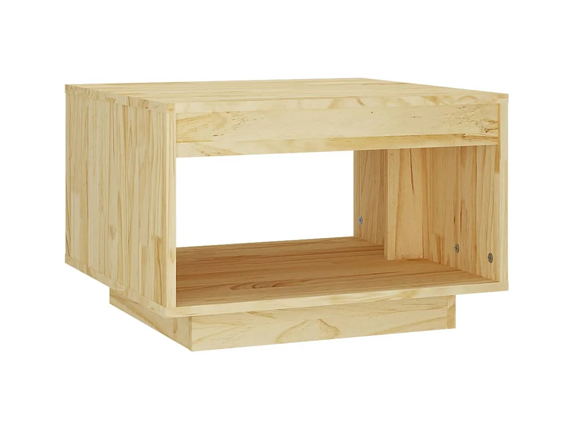 Table basse salon-Table d'appoint 50x50x33,5 cm bois de pin massif SHL98635