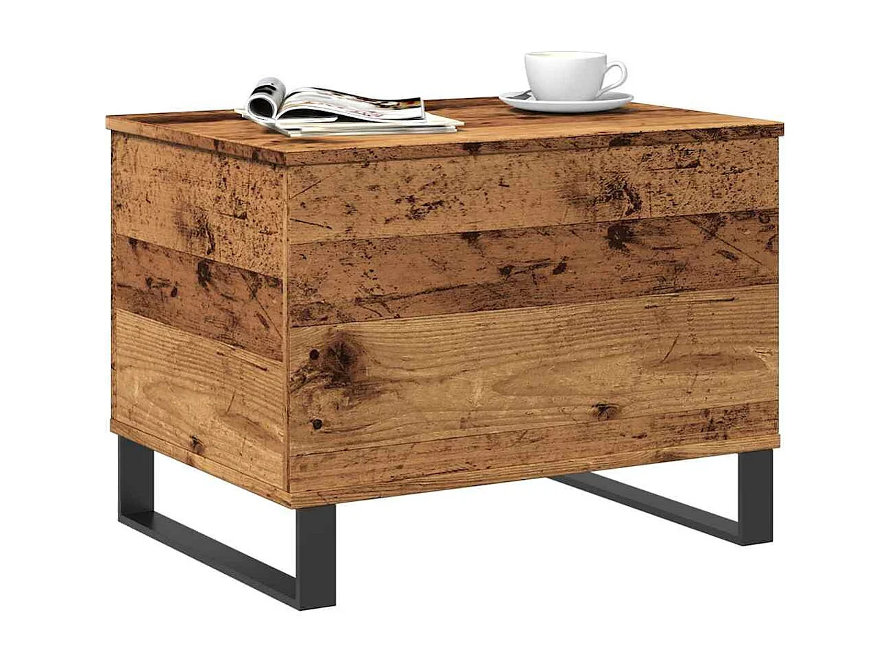 Couchtisch-Wohnzimmertisch-Beistelltische Altholz-Optik 60x44,5x45 cm Holzwerkstoff SHL65974
