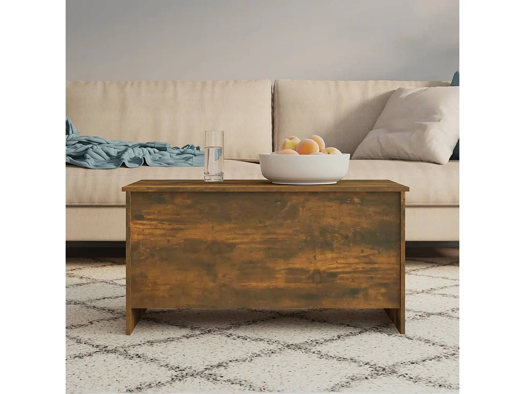 Couchtisch-Sofatisch-Beistelltische Räuchereiche 102x55,5x52,5 cm Holzwerkstoff SHL51079