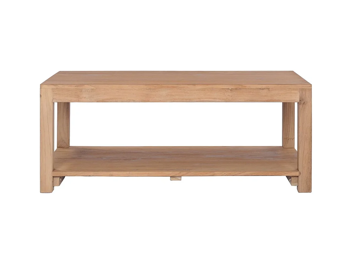 Table basse salon-Table d'appoint 100x50x40 cm bois de teck massif SHL80564
