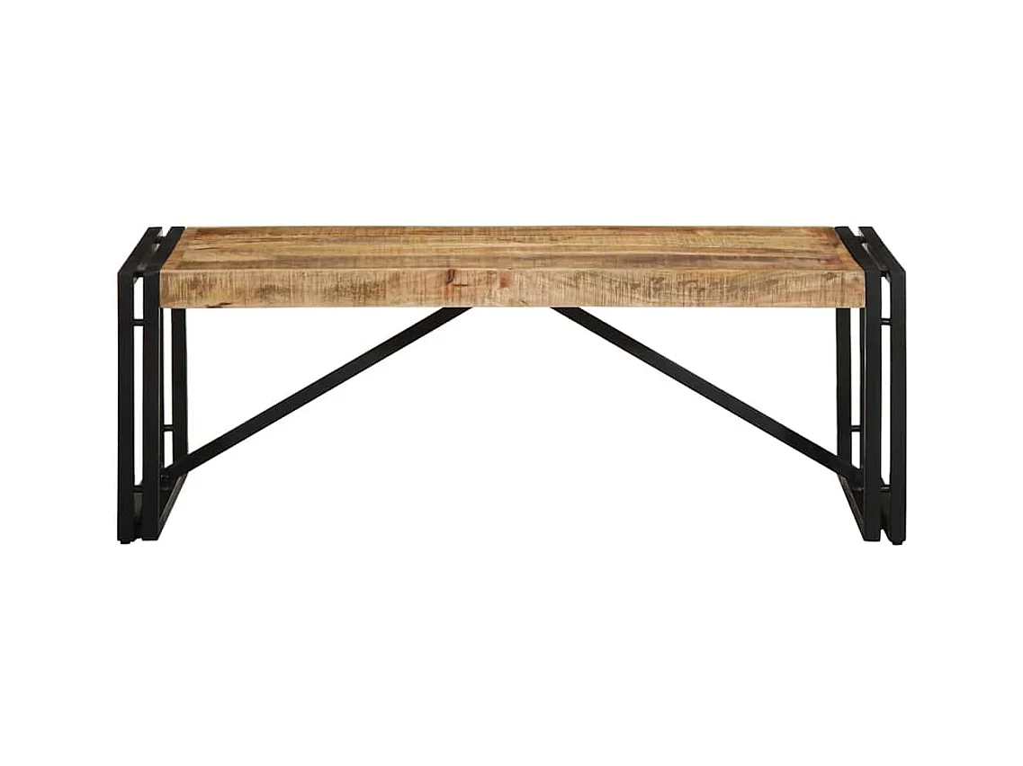 Table basse salon-Table d'appoint 100x50x35 cm bois de manguier massif brut SHL3674