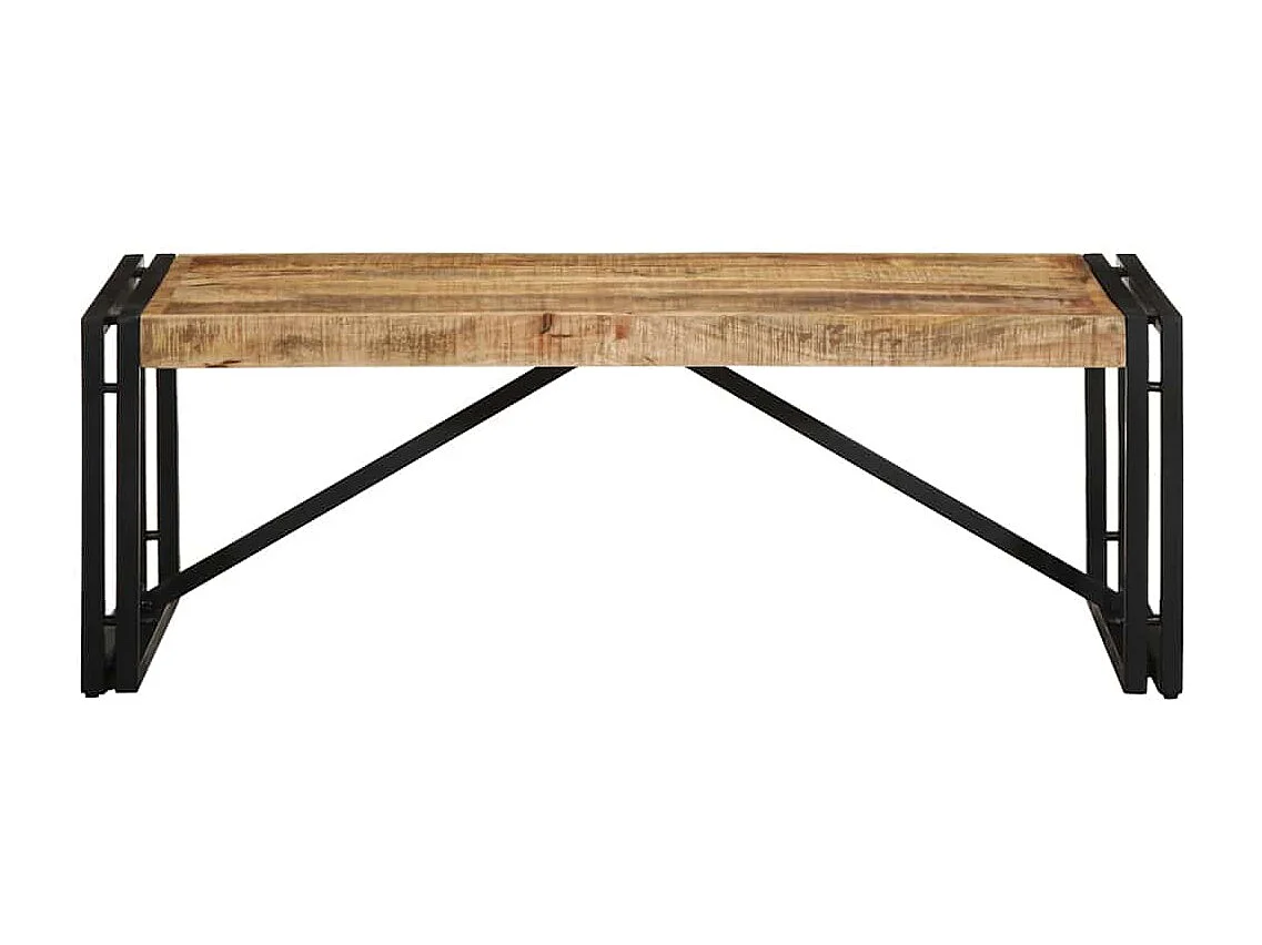 Couchtisch-Wohnzimmertisch-Beistelltische 100x50x35 cm Raues Massivholz Mango SHL75714