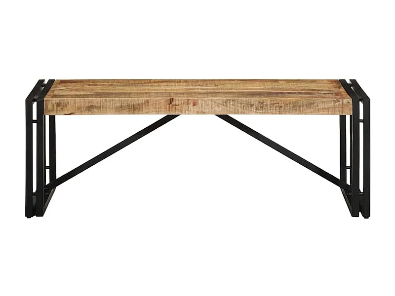 Couchtisch-Wohnzimmertisch-Beistelltische 100x50x35 cm Raues Massivholz Mango SHL75714